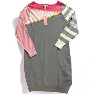 NEW Victor Glemaud Asymmetric Mixed Yarn Sweater Dress XL